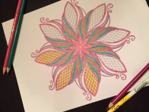 Warrior Mom self-care: adult coloring!